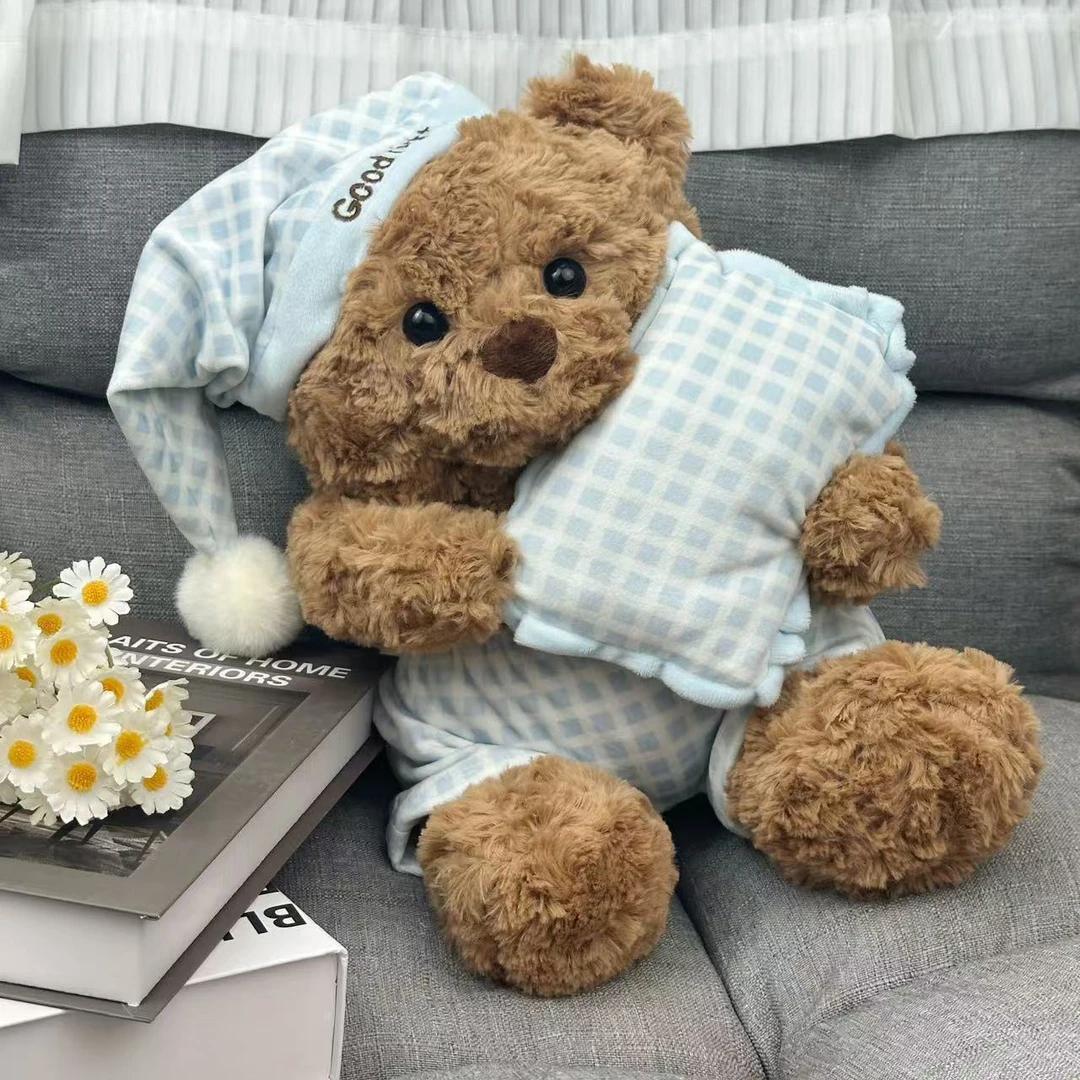 【吐司】小熊战士陪睡晚安玩偶礼物睡衣小熊治愈礼物闺蜜情侣礼物