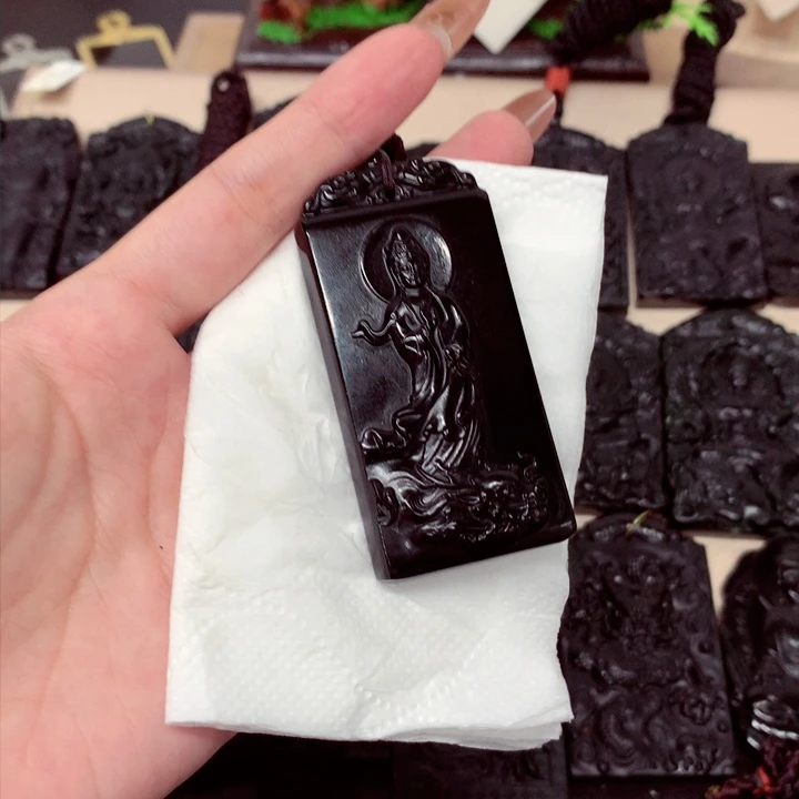 沉**香天然a货钢琴黑挂件