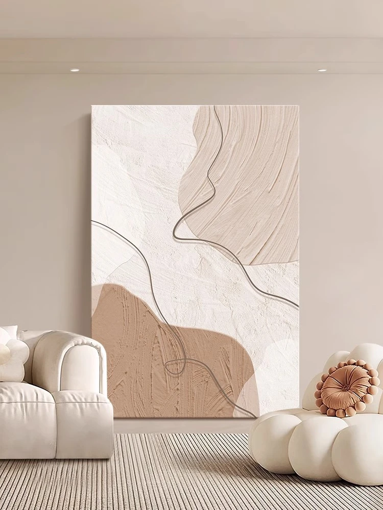 （单幅画合集）抽象客厅奶油风温馨玄关挂画现代简约风客厅挂高级感