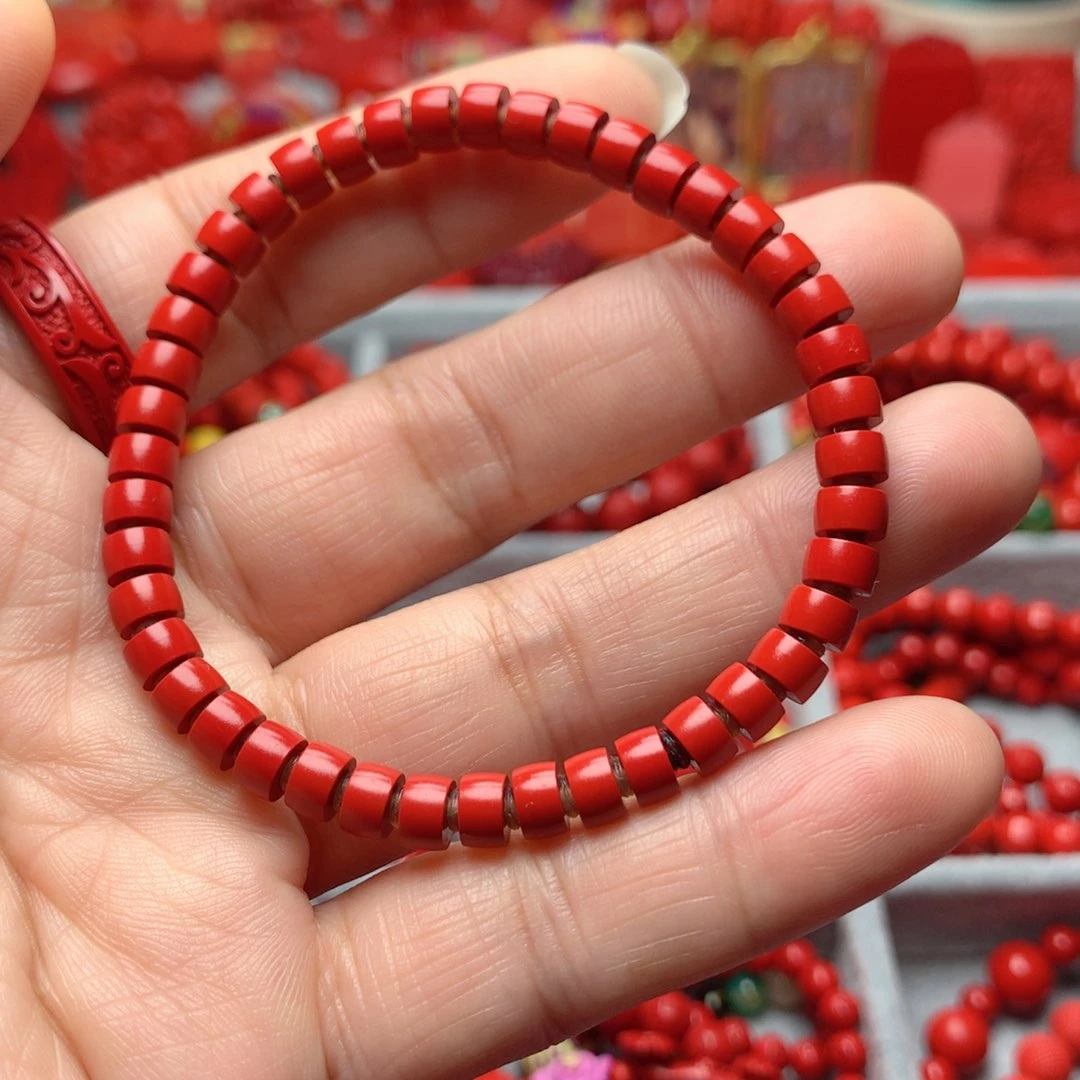 天然辰砂工艺品朱砂手串