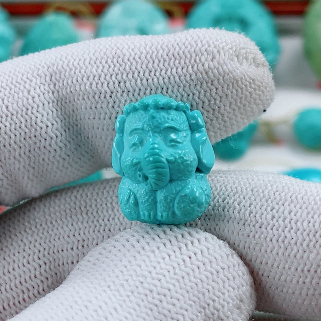 绿松石未镶嵌车挂