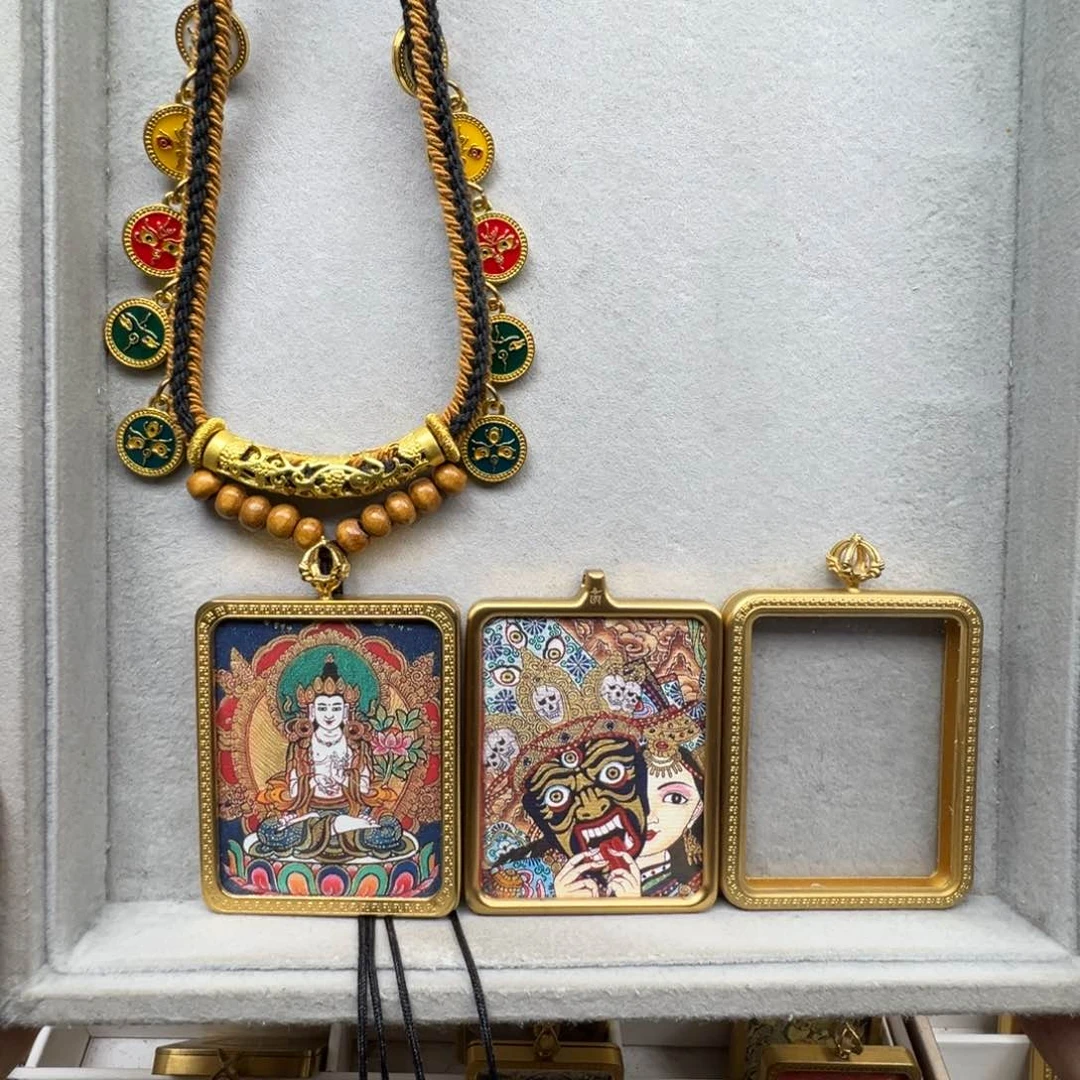 吊坠猛****腿铜双面前世今生大势至绳子12号