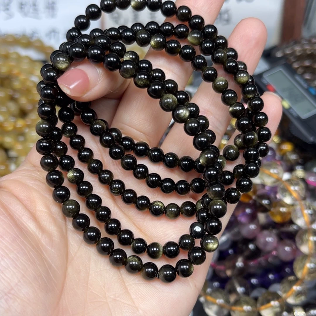 发晶手链未镶嵌金曜石5+