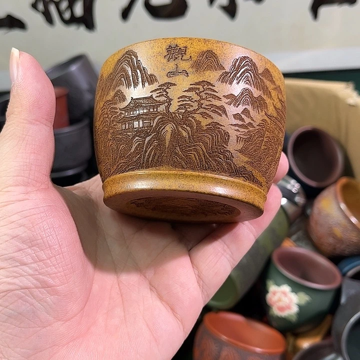 茶杯紫砂全手工紫砂主人杯
