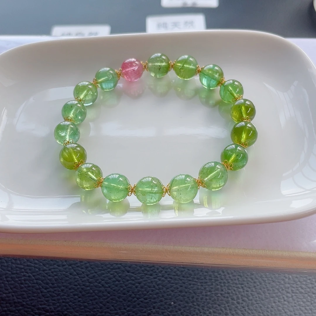 未镶嵌手链碧玺9mm左右