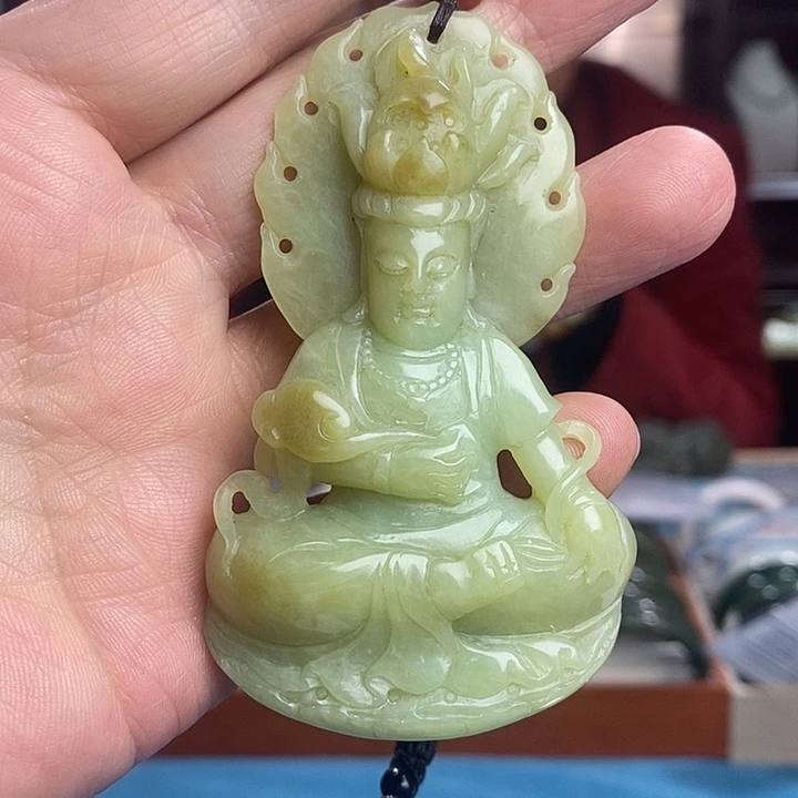 和田玉未镶嵌吊坠(不含链)