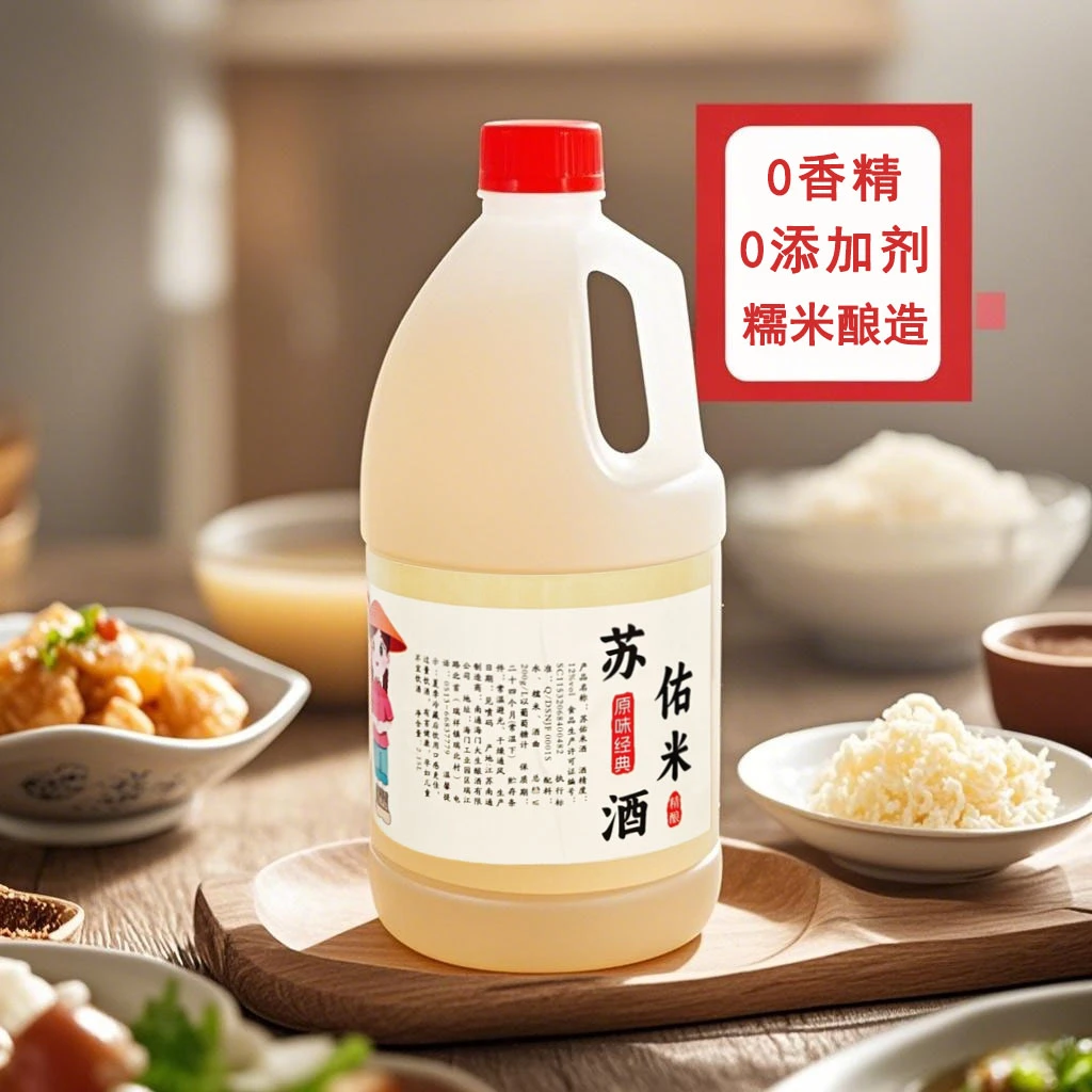 苏佑正宗糯米酒原浆发酵甜米酒2.5L低度糯米甜酒酿醪糟无添加5斤