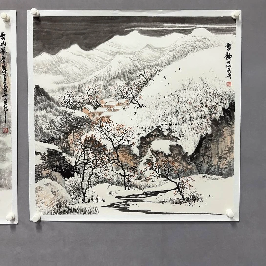 国画亲笔手绘放心去藏