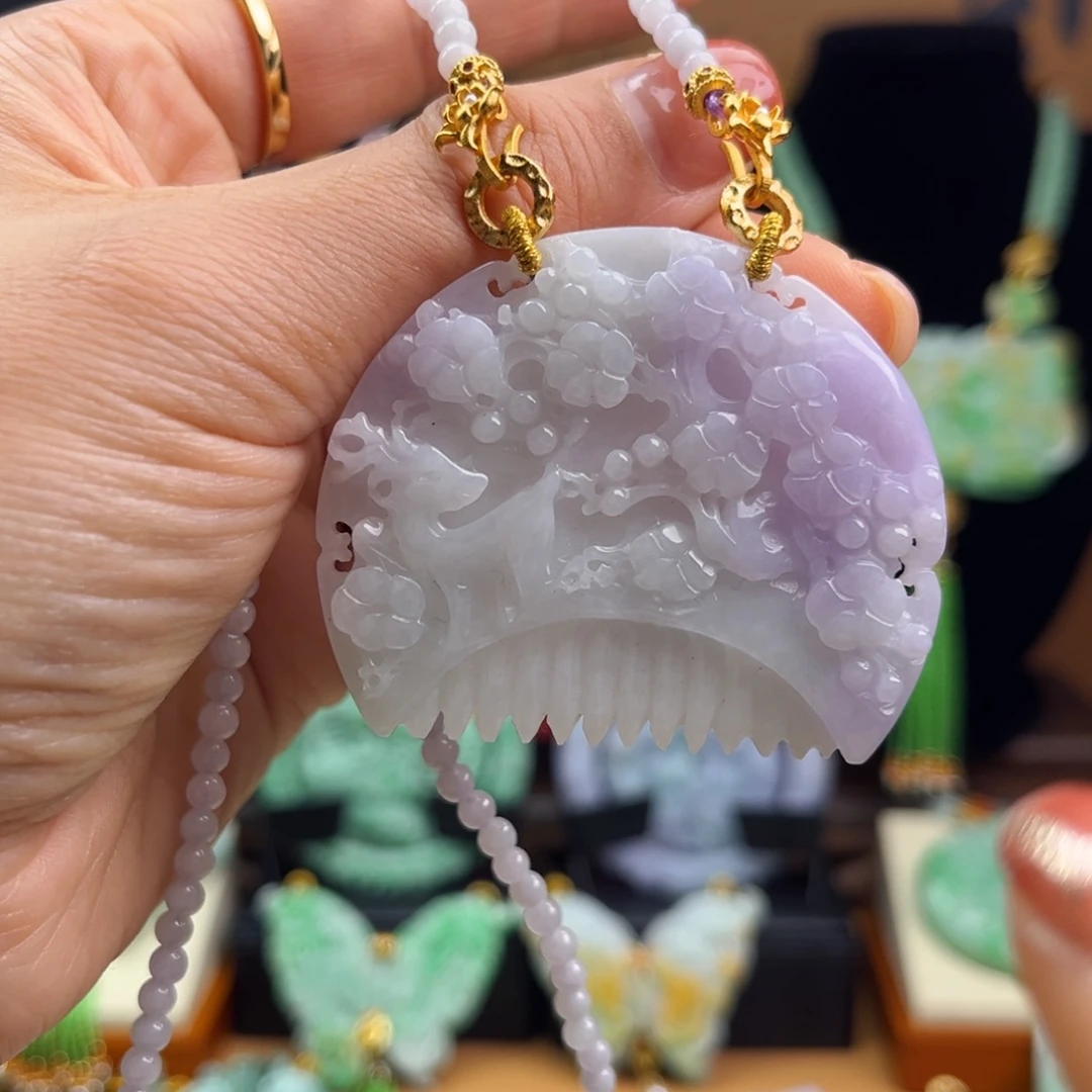 翡翠未镶嵌颈饰天然翡翠