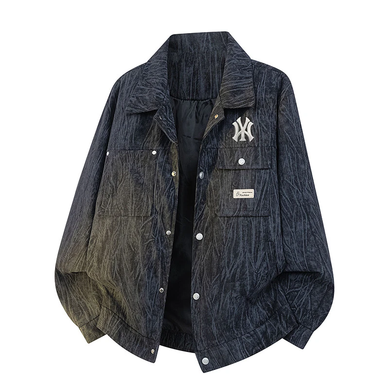 DeweLvum匠心制作！一眼就爱上!新款商务休闲宽松透气翻领夹克男潮