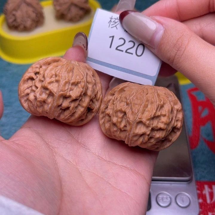 文玩核桃把件磨盘41.1220