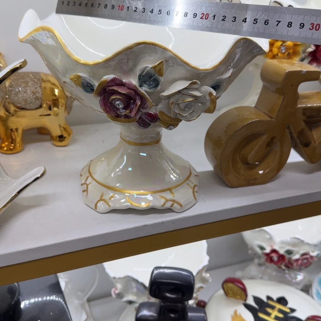 瓷片陶瓷工艺花瓶摆件