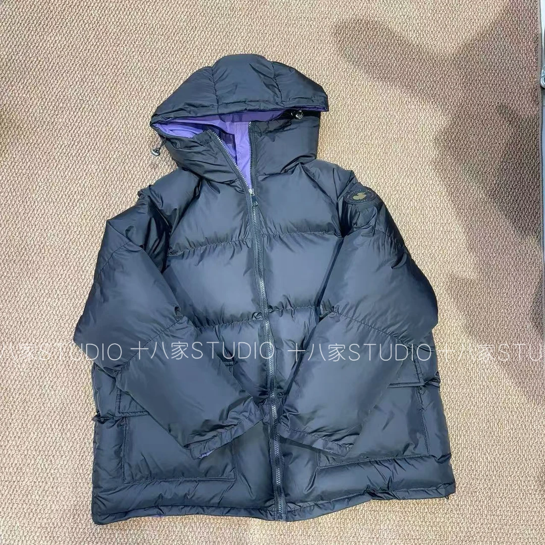 （十八家）9157冬季新款后背字母撞色面包棉服