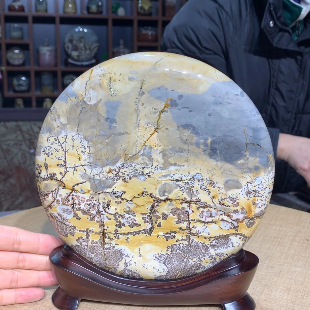 紫砂，广西国画石摆件，观赏