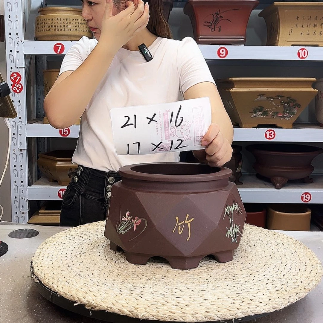 紫砂花盆紫砂花盆