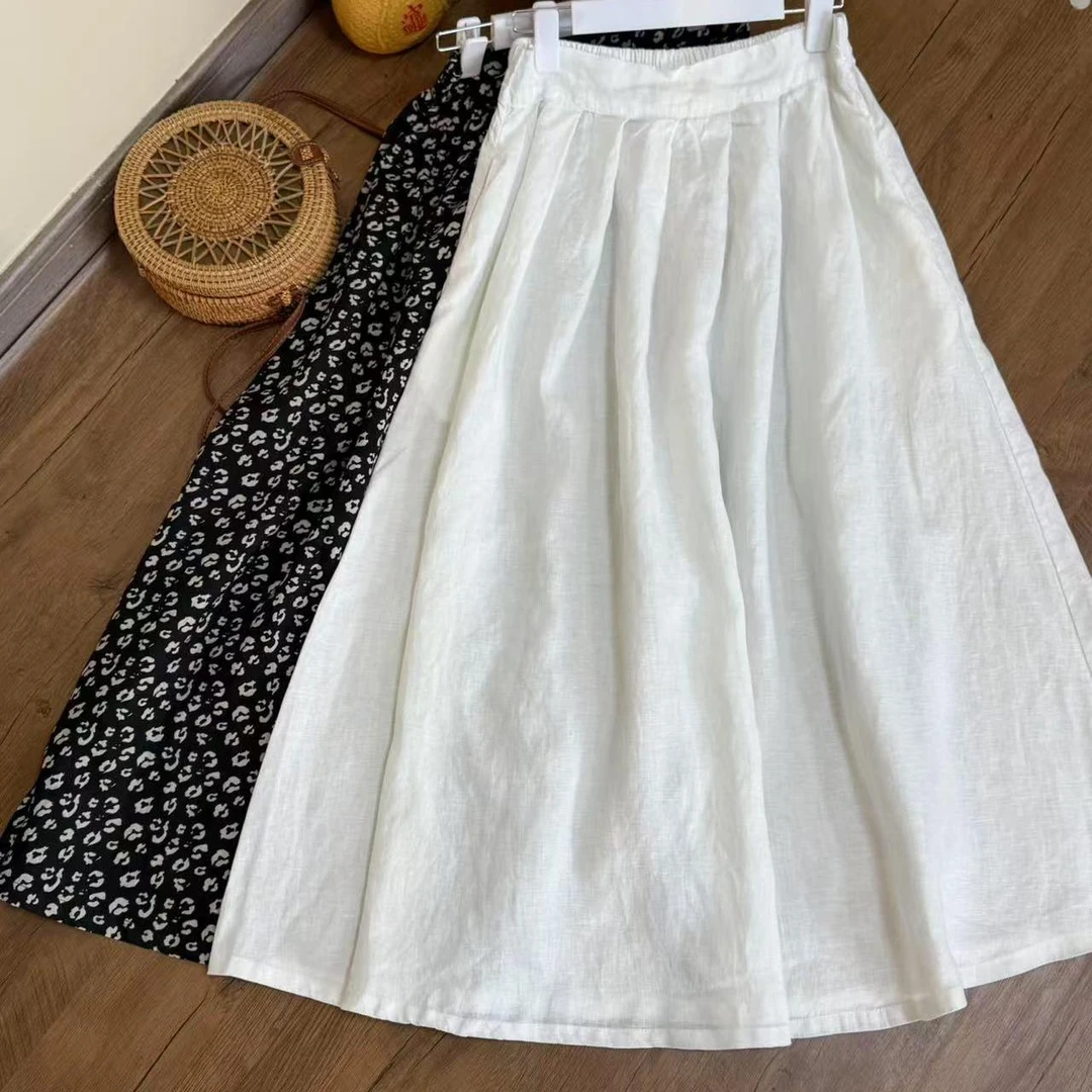 【云目悠悠】春夏季汉麻原创半松紧半身裙-2025268