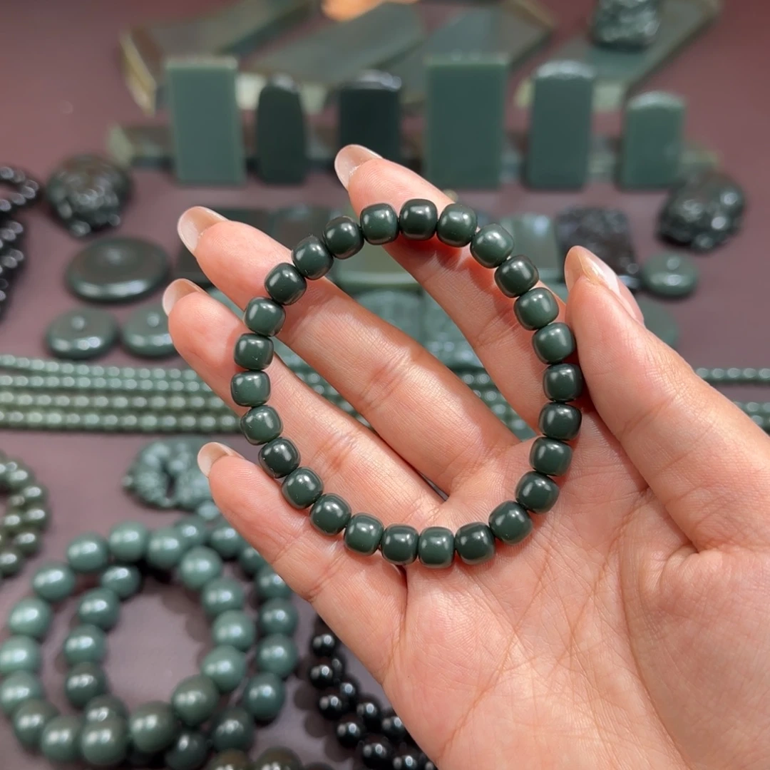 和田玉未镶嵌手链