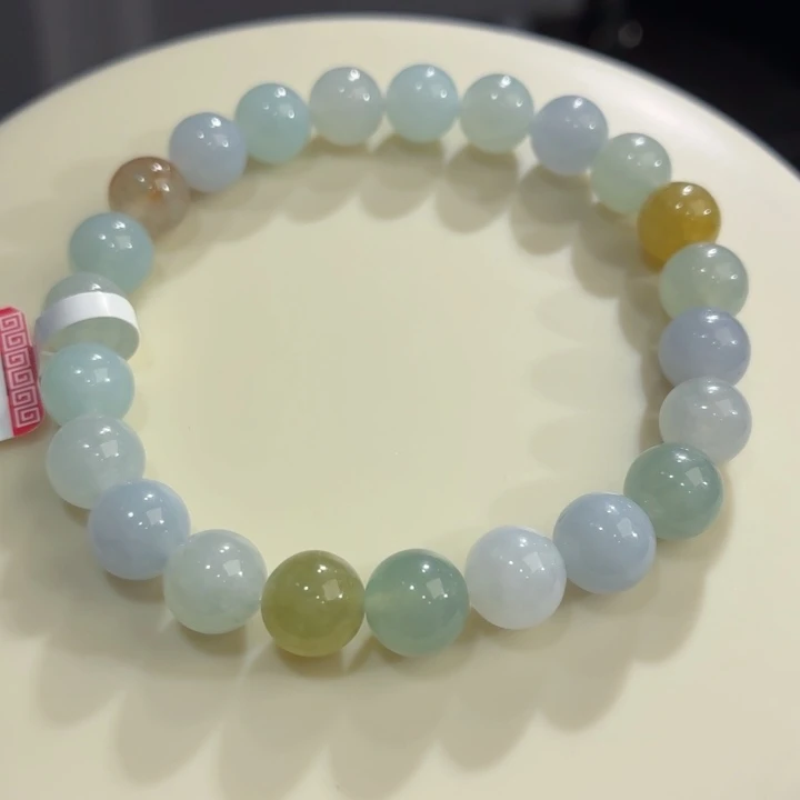 翡翠未镶嵌手链冰胶多宝卡8.3