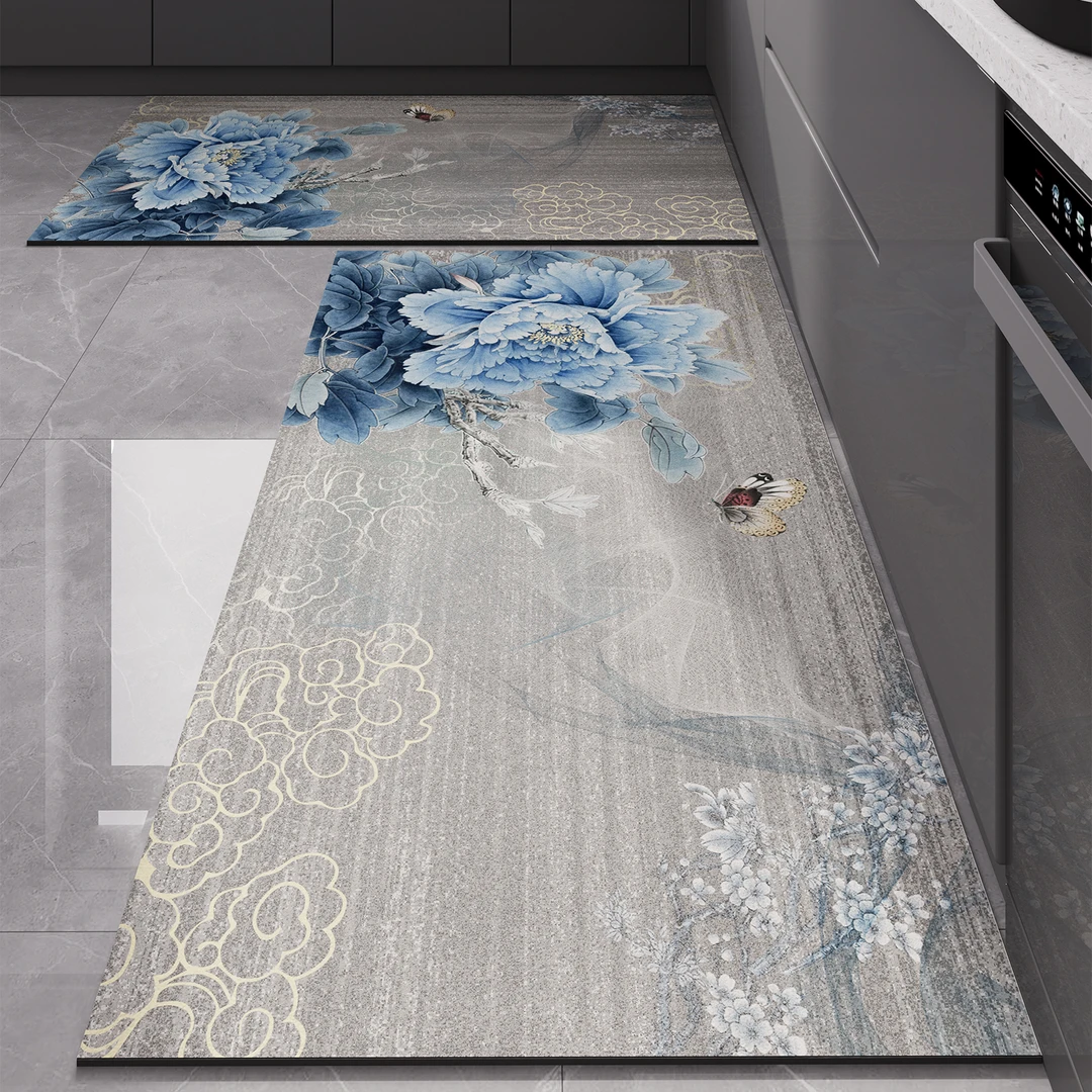 忘忧虫软硅藻泥厨房地垫吸水吸油脚垫可擦免洗垫子吸水防滑垫地毯