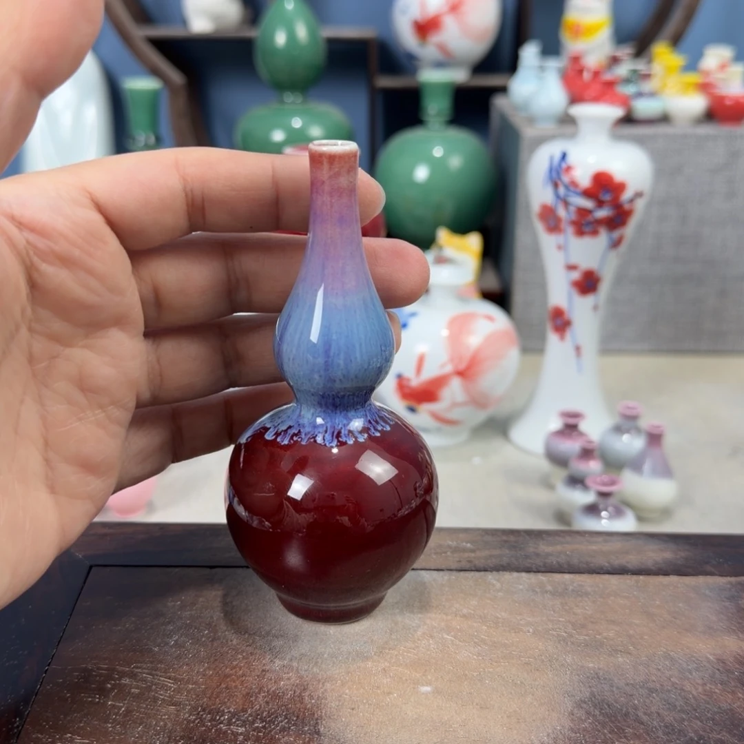 陶瓷手工小花器摆件