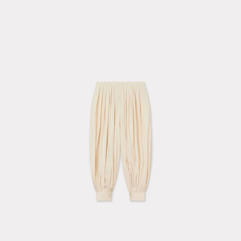KENZO 25秋冬新品 女士休闲简约纯色裤子