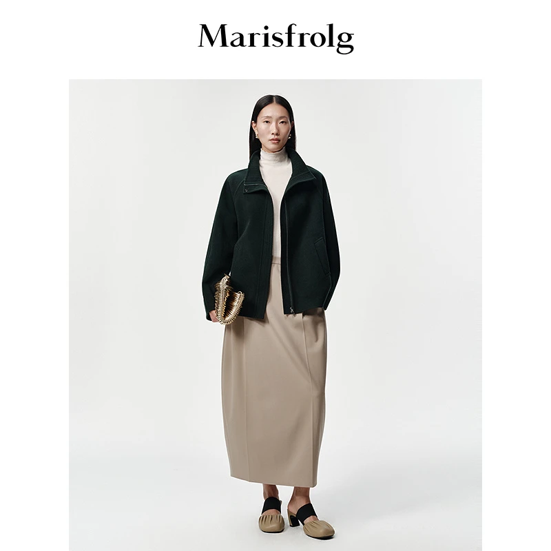 Marisfrolg玛丝菲尔毛呢短外套A1GB10938
