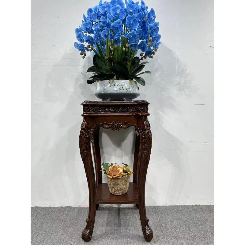 HJ215花架 460*460*920 美式复古简约客厅玄关