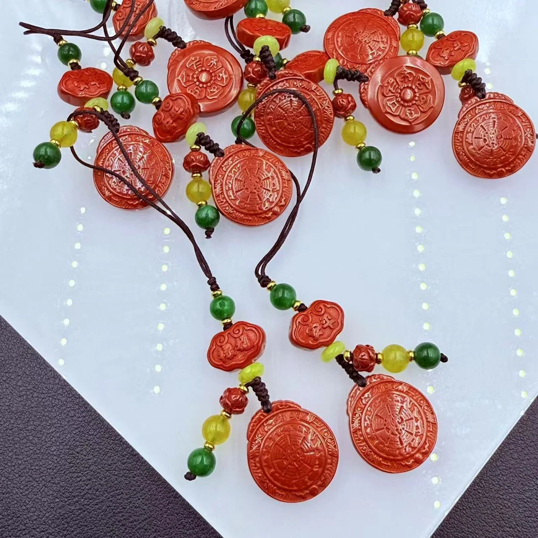 天然辰砂「戴琴珠宝」FR6616-辰砂挂件(多样性发其一)