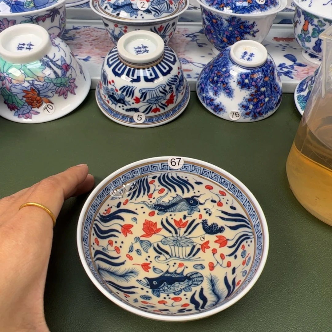 陶瓷景德镇纯手工纯手绘茶具木木67