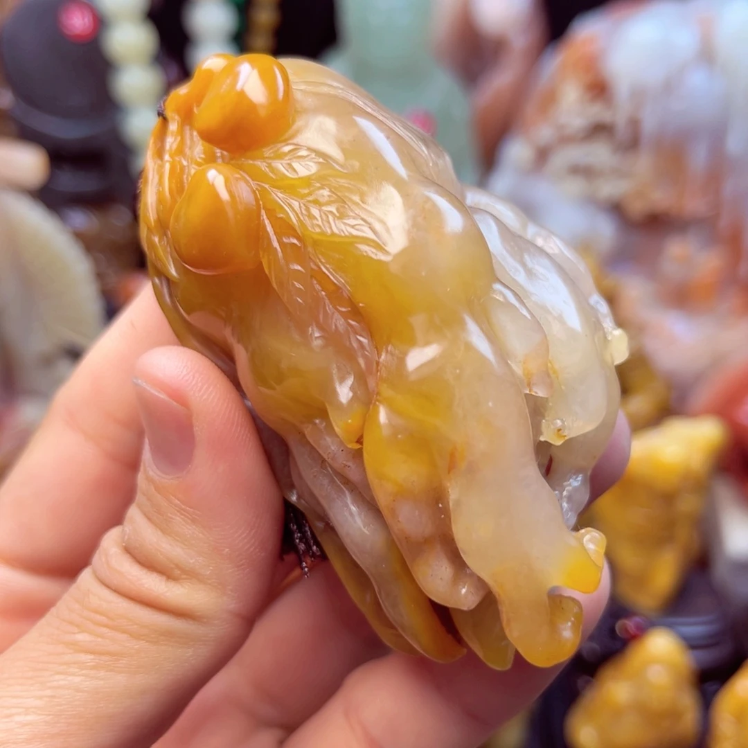 寿山石佛手手玩件