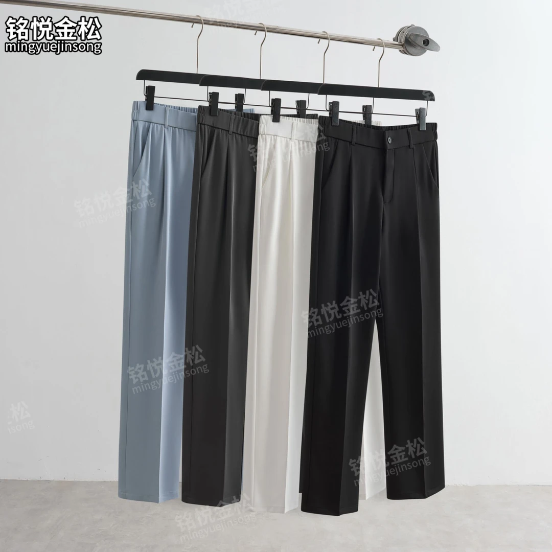 铭悦金松秋季裤子男款爆款2025新款西裤男士休闲裤子网红西装裤
