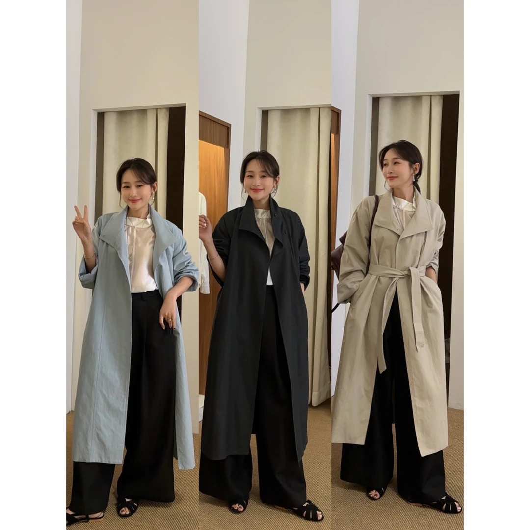 J-19325#三姐妹#谁能拒绝！这款韩里韩气~风衣外套（福