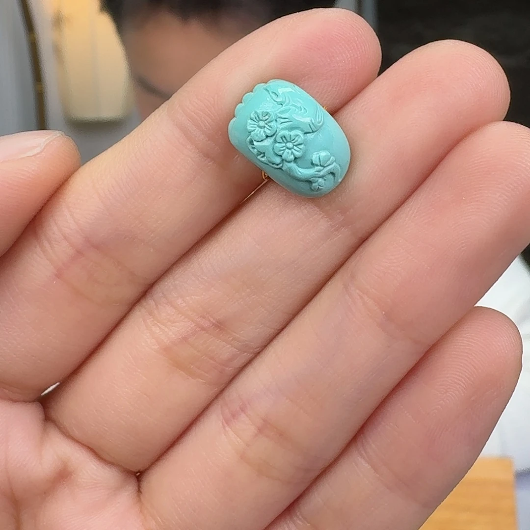 绿松石未镶嵌挂件