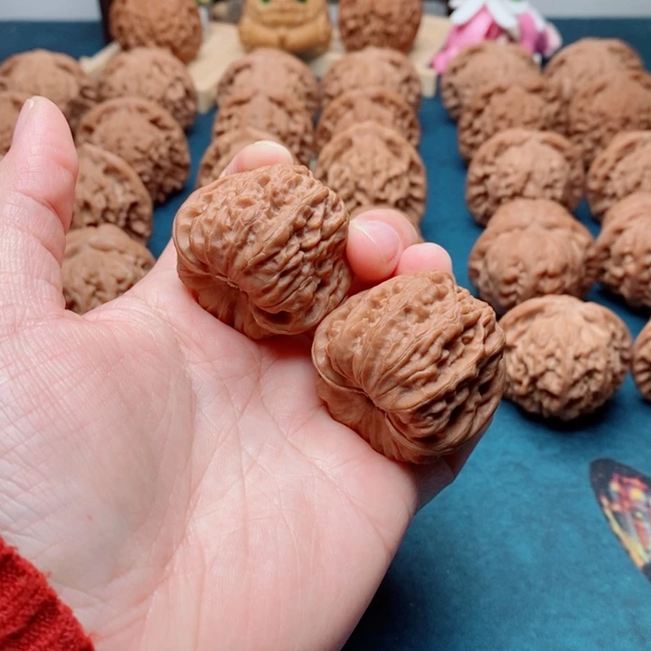 把件文玩核桃平谷凹底37