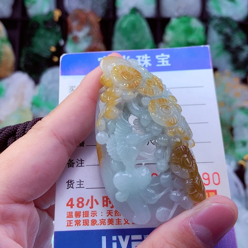 【闪购商品】翡翠颈饰未镶嵌挂件