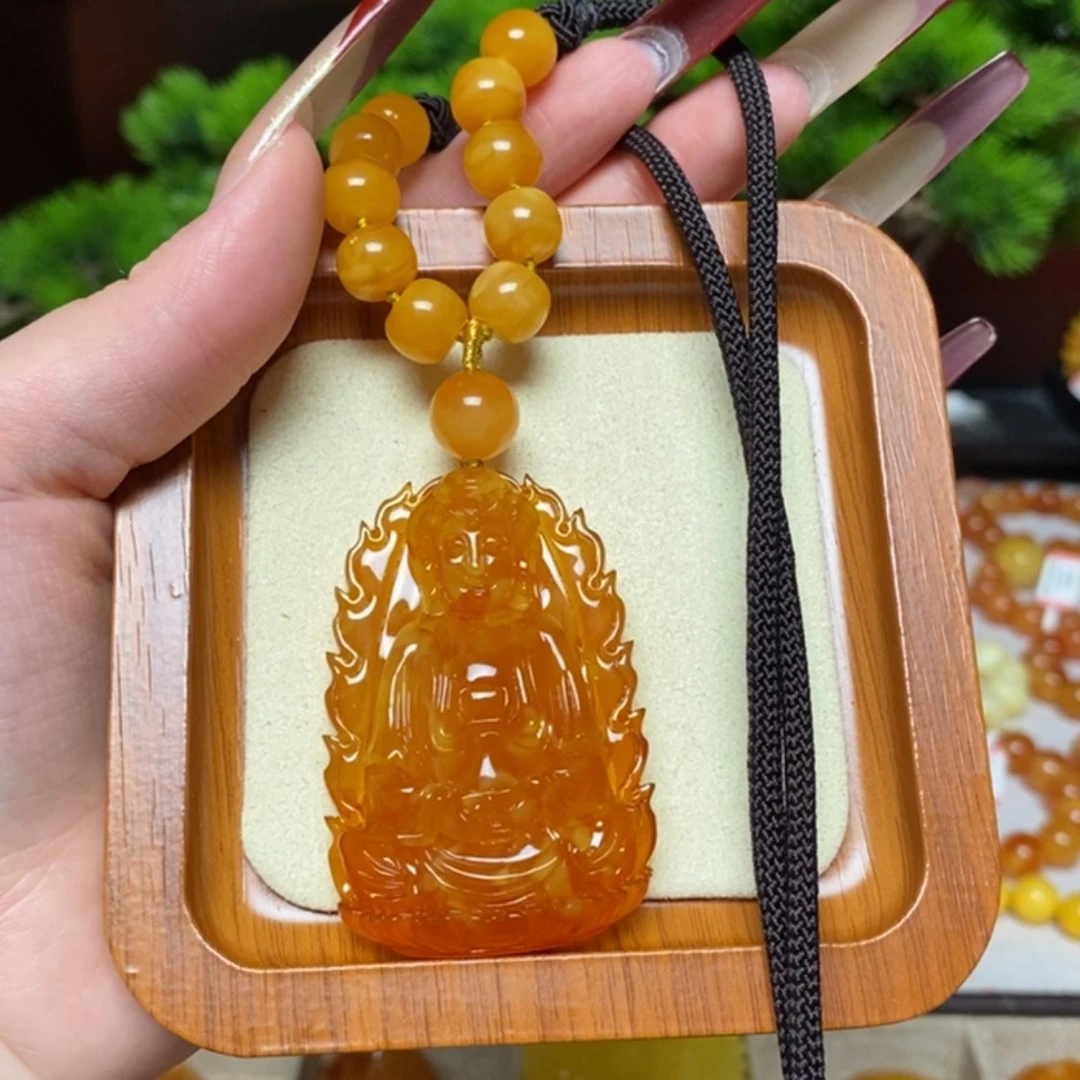 【闪购商品】蜜蜡颈饰未镶嵌项链