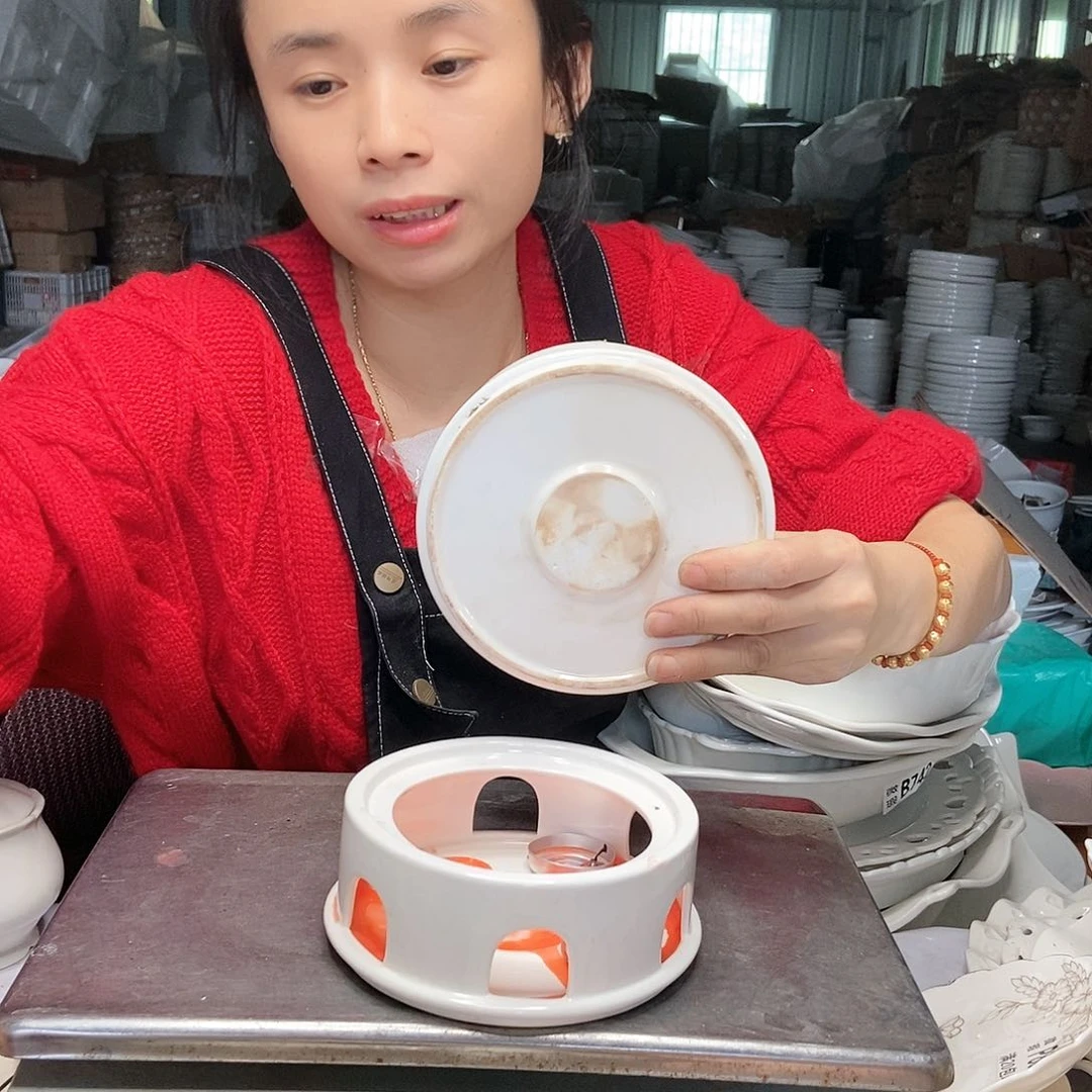 【闪购商品】碟两个圆炉底有瑕疵工厂库存微瑕产品