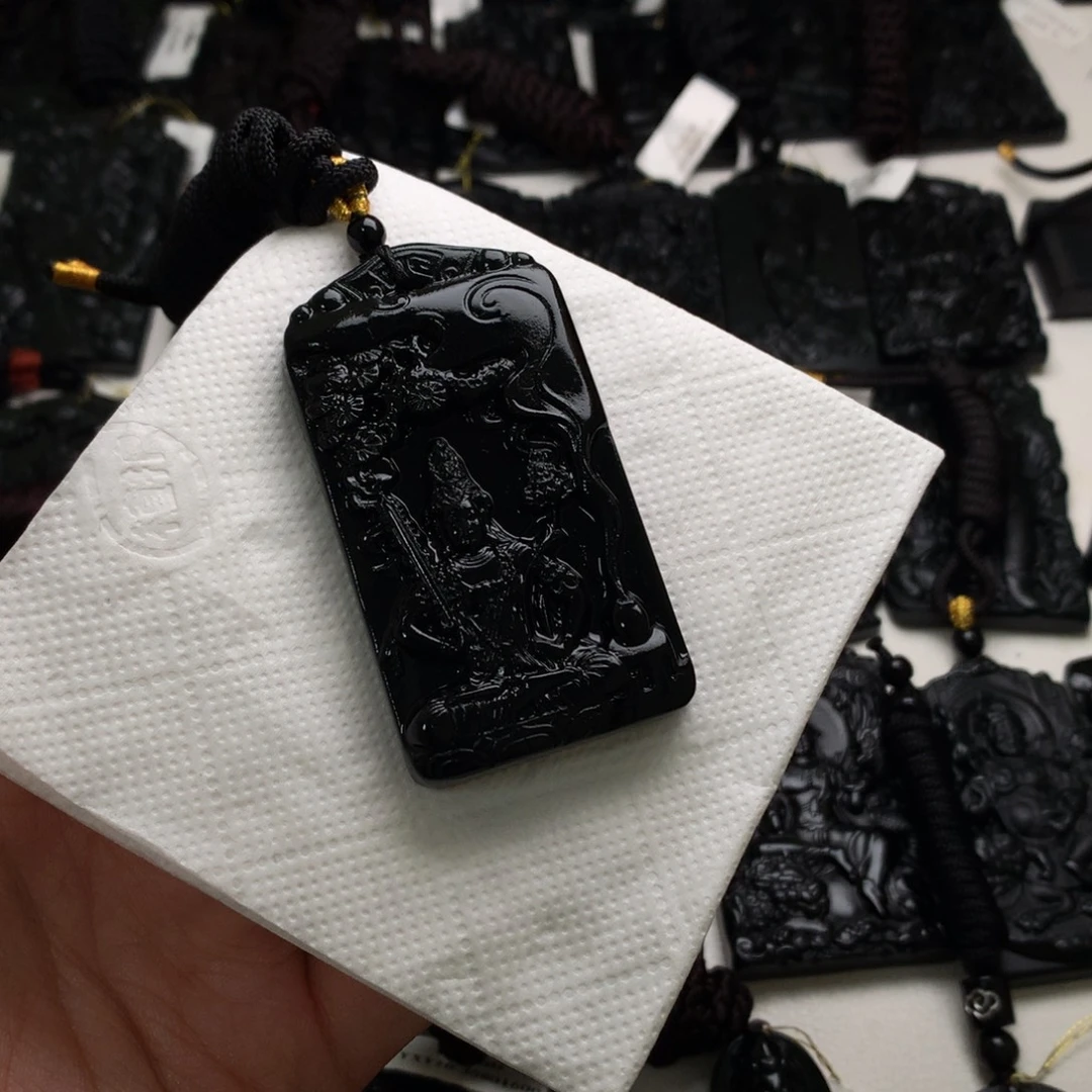 小****天然缅甸a货钢琴黑挂件