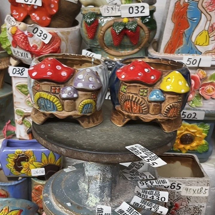 粗陶材质多肉花盆