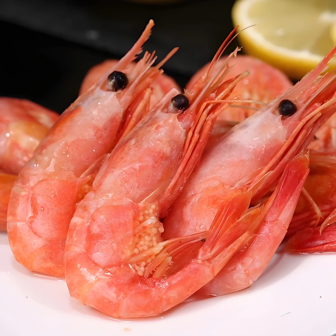 新品腹籽甜虾 90/120规格 解冻即食 净重3斤