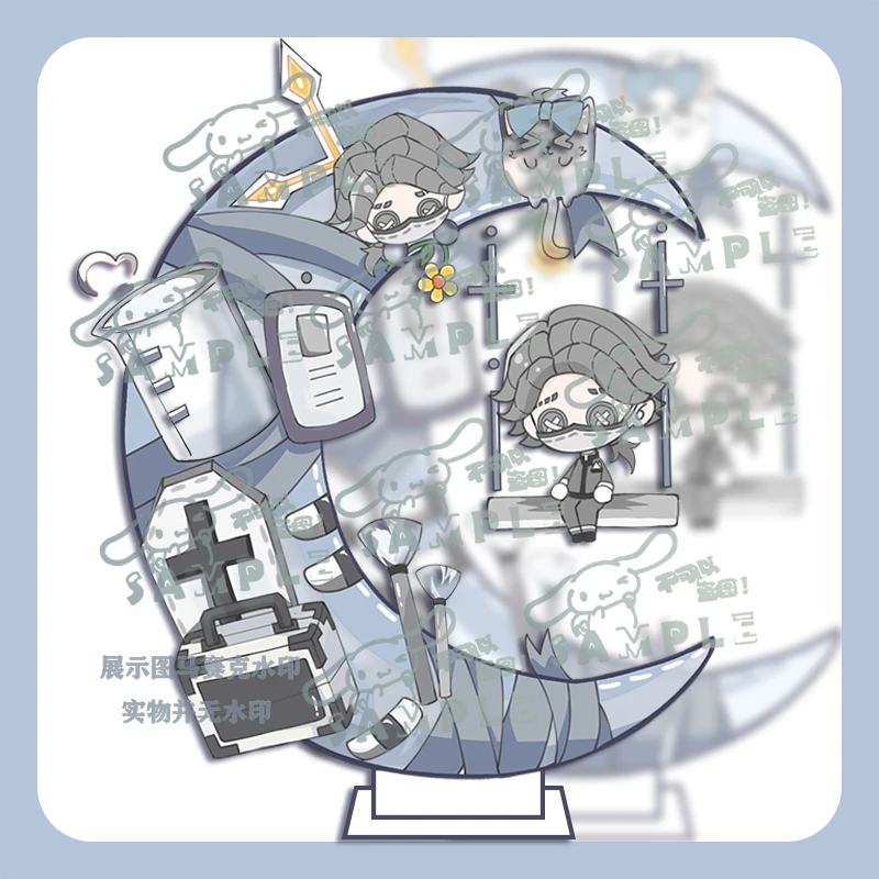 第五人格原创同人周边入殓师Q版手绘亚克力秋千立牌浮雕桌面摆件