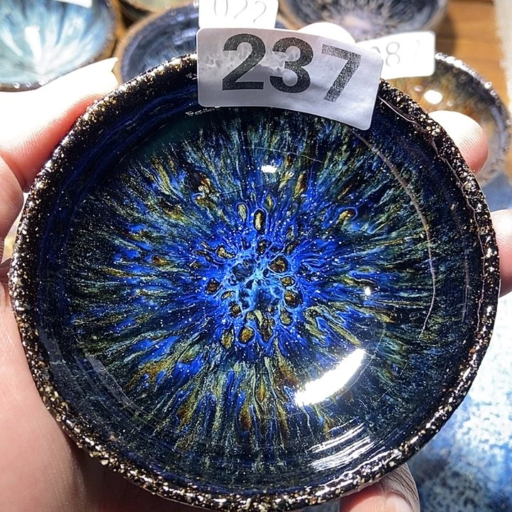 茶盏龙窑柴烧柴烧落灰