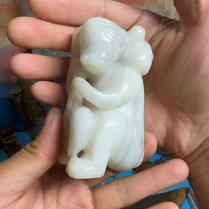 风***沙和田玉未镶嵌挂件