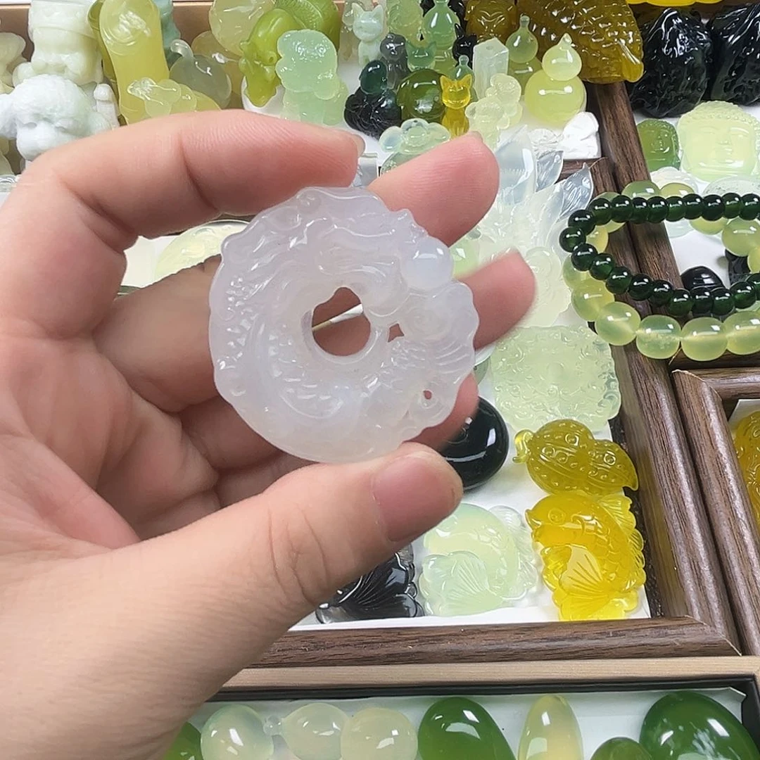 未镶嵌岫玉吊坠(不含链)