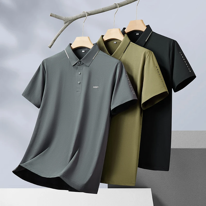 【艺禾轻奢大码】夏季上新男士加肥加大商务休闲POLO速干短袖649210