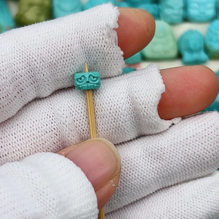 元***阳绿松石未镶嵌挂件