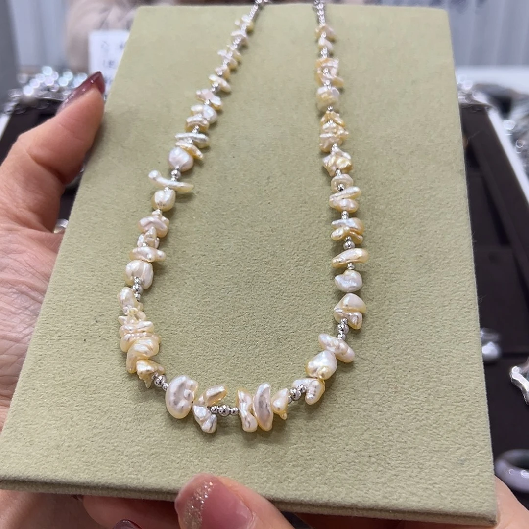 海水珍珠颈饰银S925镶嵌燕*