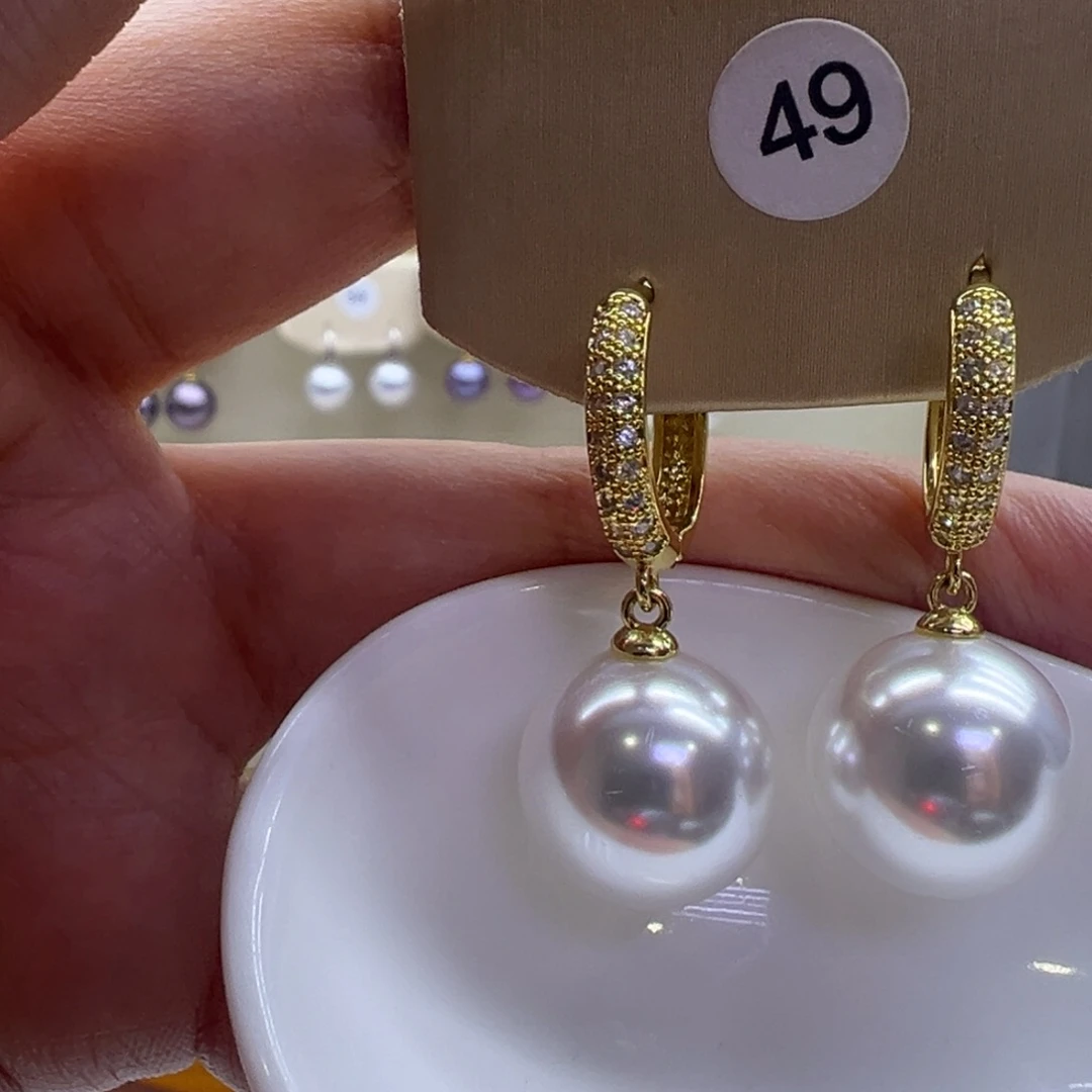 淡水珍珠耳饰未镶嵌