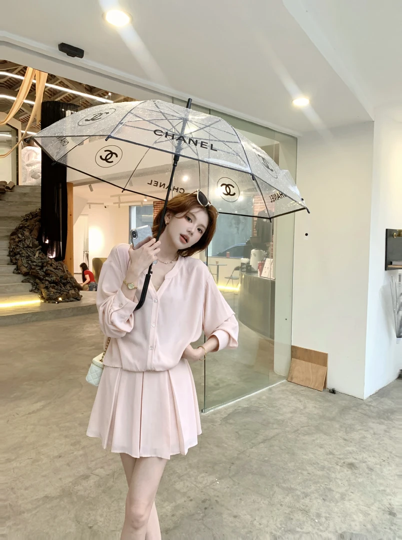 【芝士Cheese】谬里谬气 宽松夏季时尚百搭ins风通勤款上衣+半裙