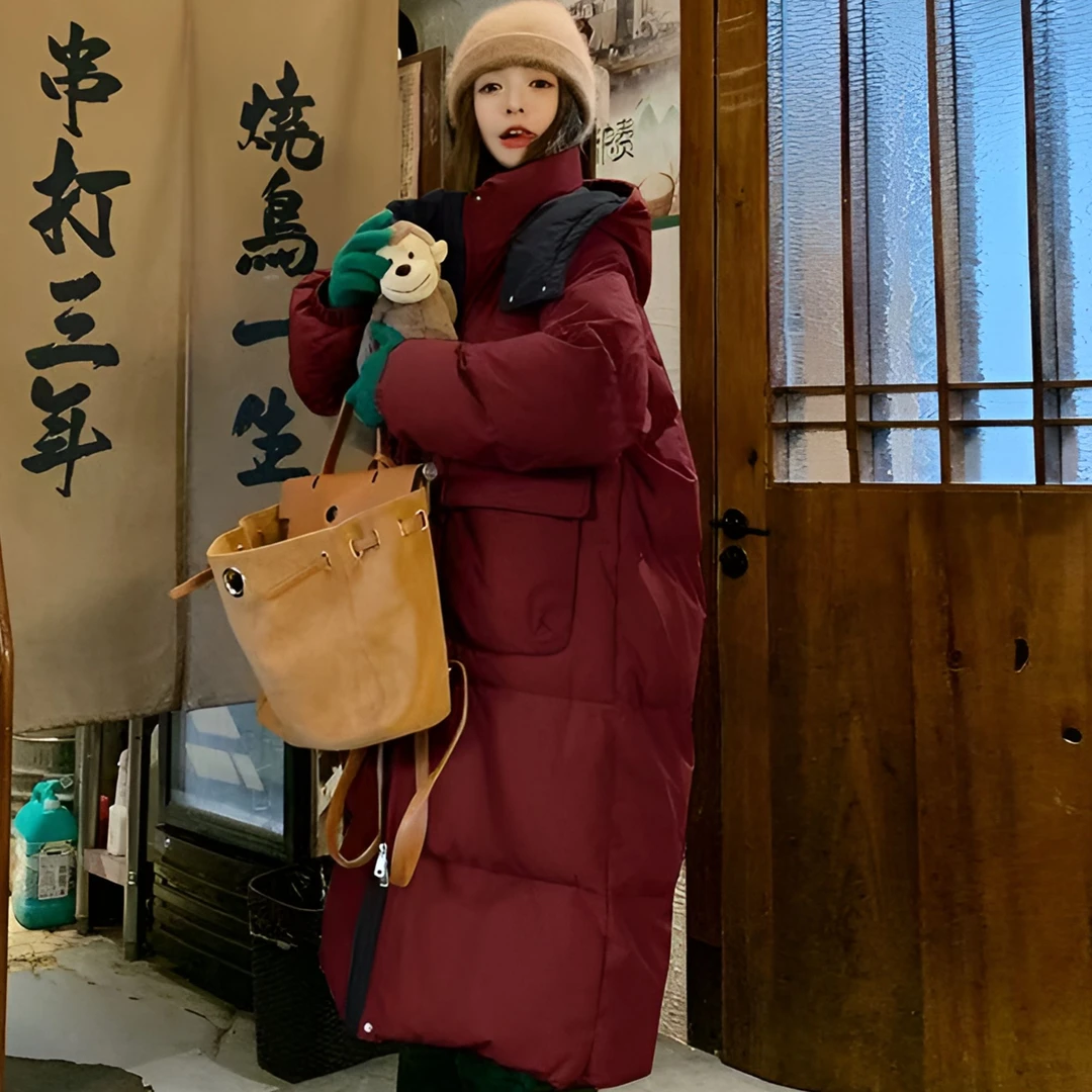 D1羽绒服冬季韩版大被子保暖加厚